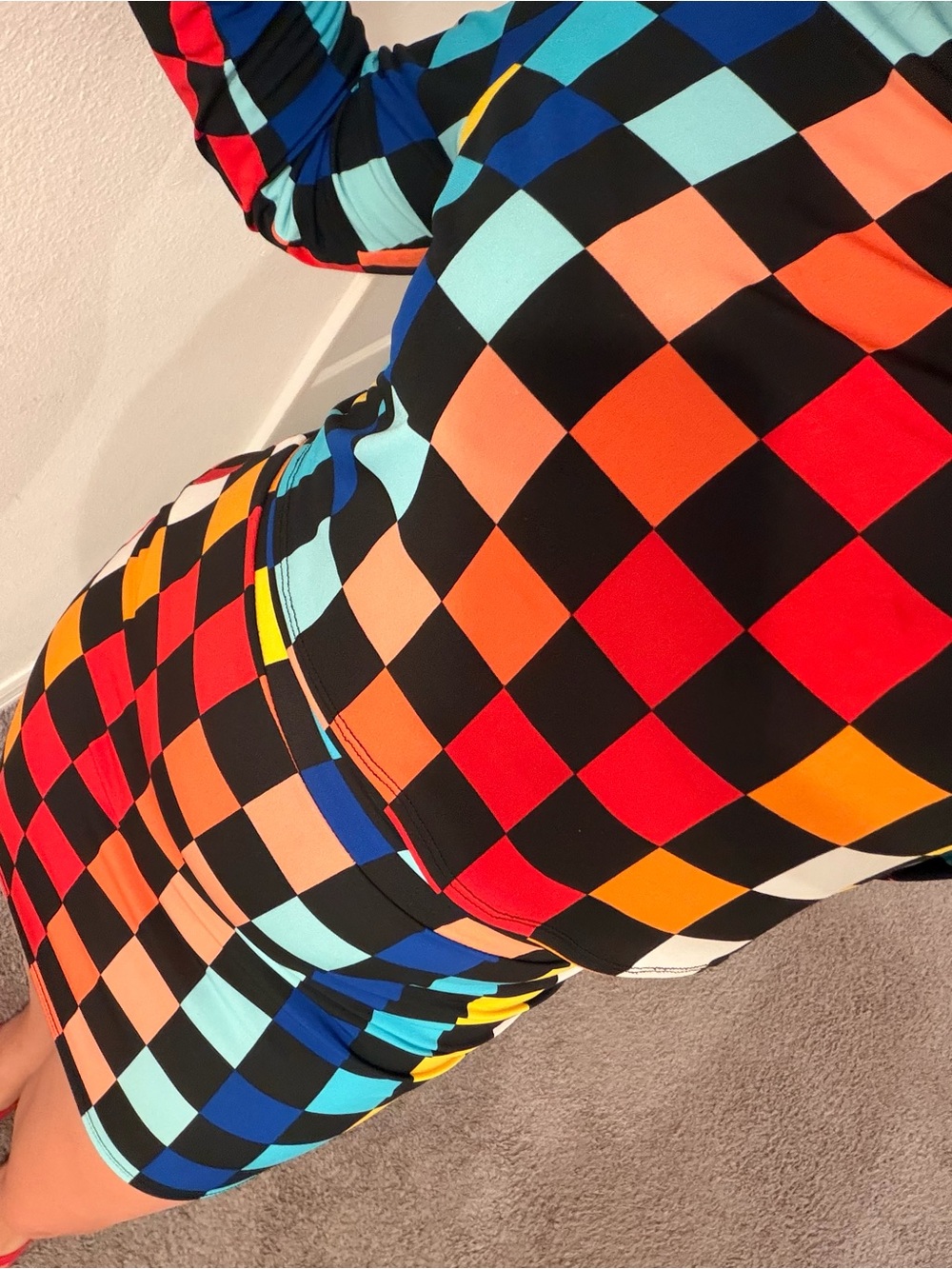 Colorblock Checkerboard set 2 pieces - Picture 4 of 4